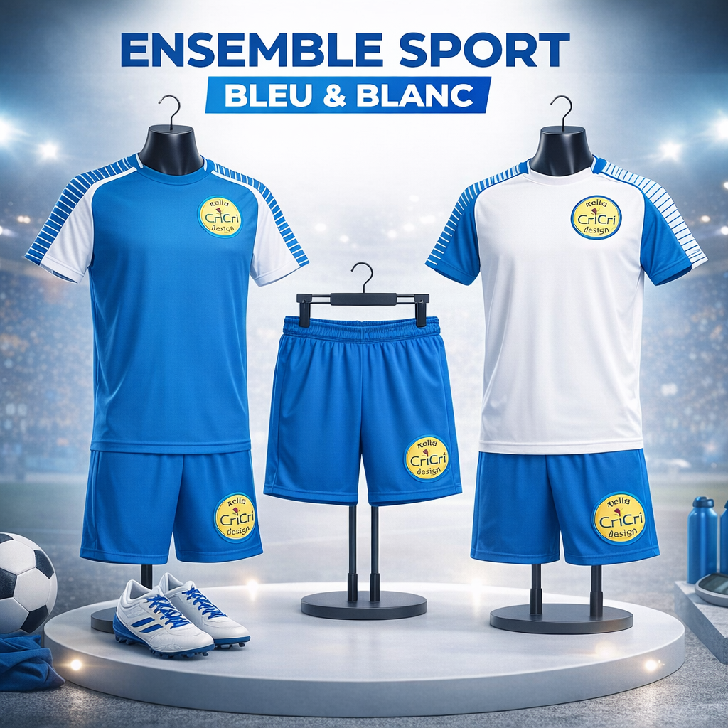 ENSEMBLE ENFANTS BLEU BLANC