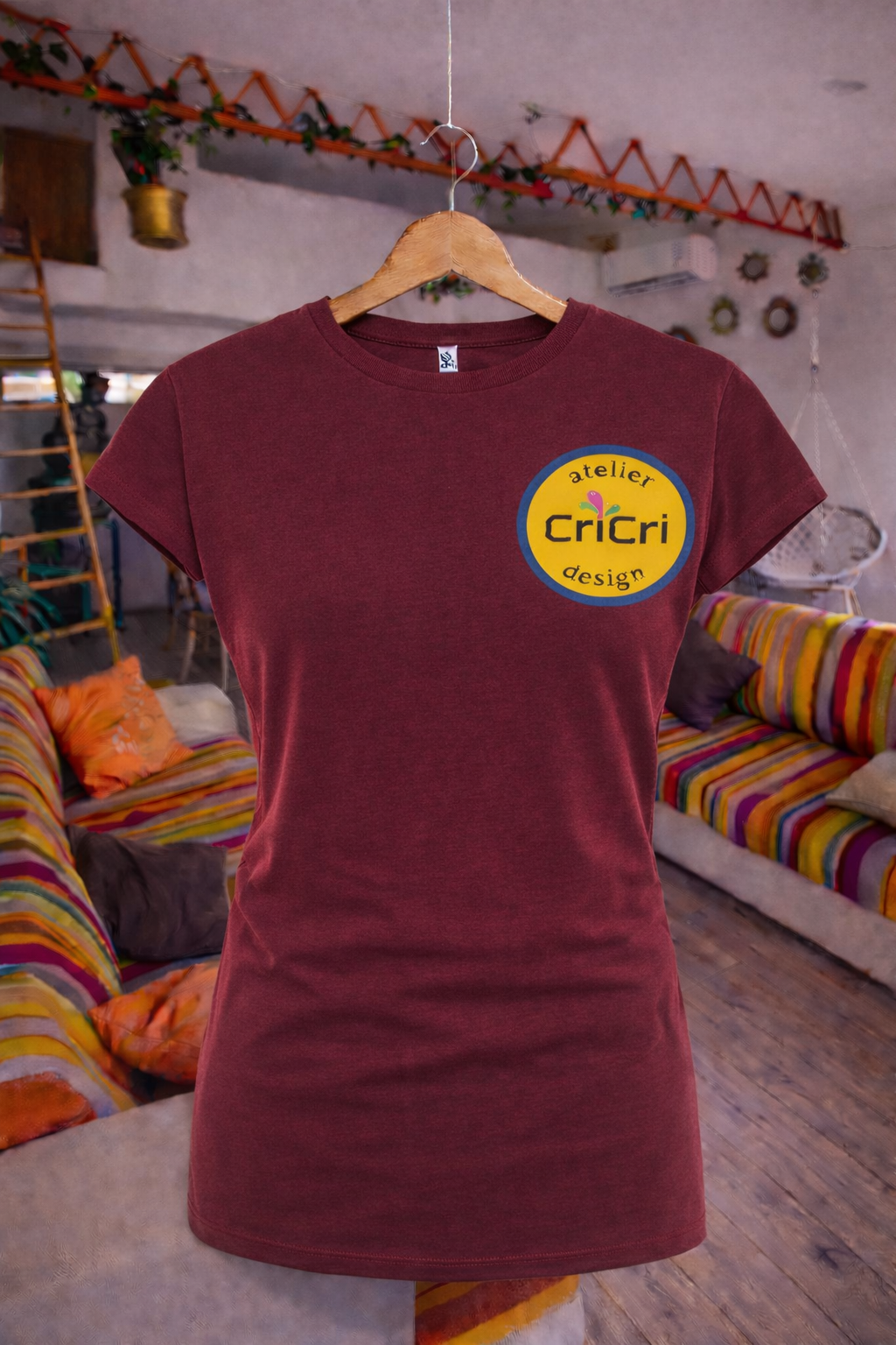 T-SHIRTS FEMME AUBERGINE